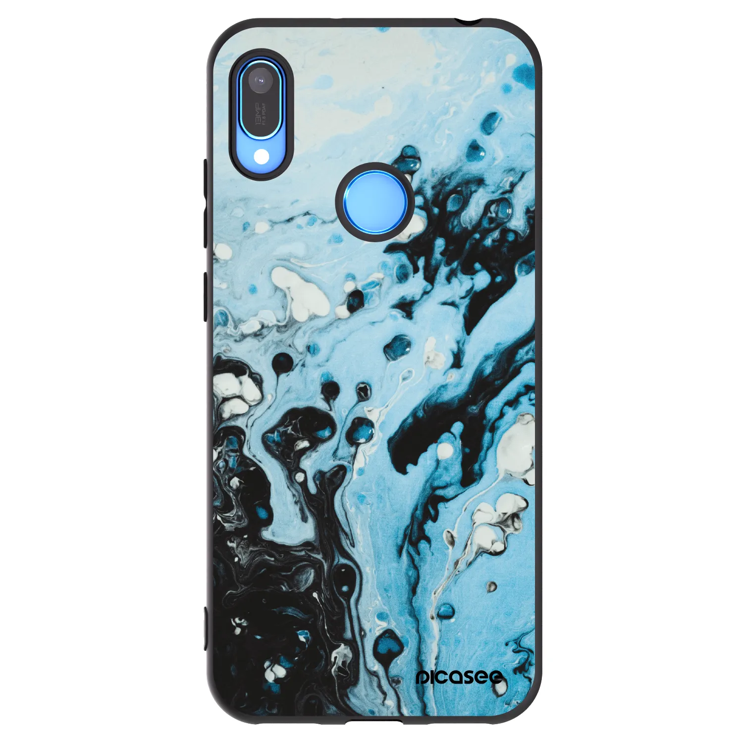 Picasee silikónový čierny obal pre Huawei Y6 2019 - Organic blue