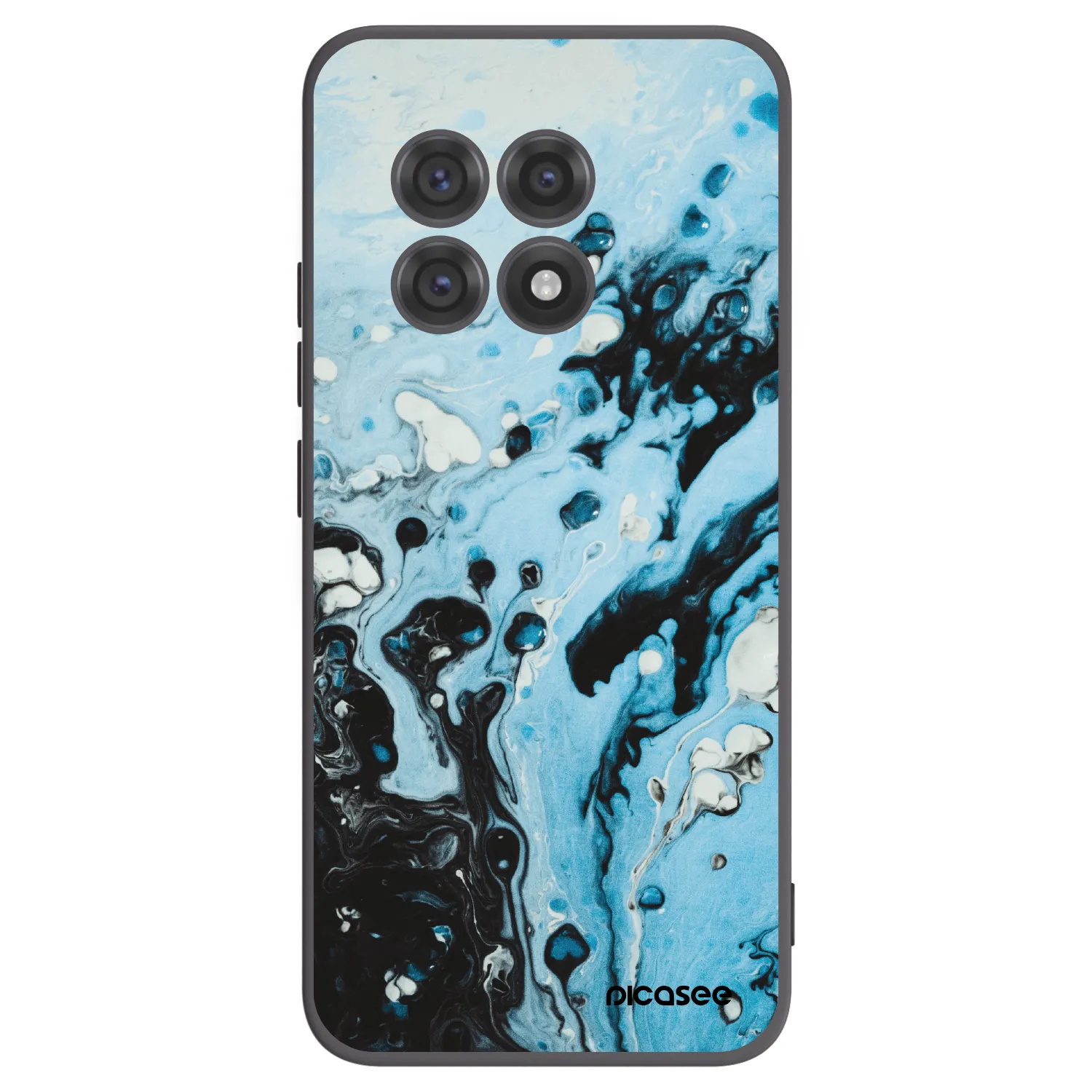 Picasee silikónový čierny obal pre OnePlus 13R 5G - Organic blue