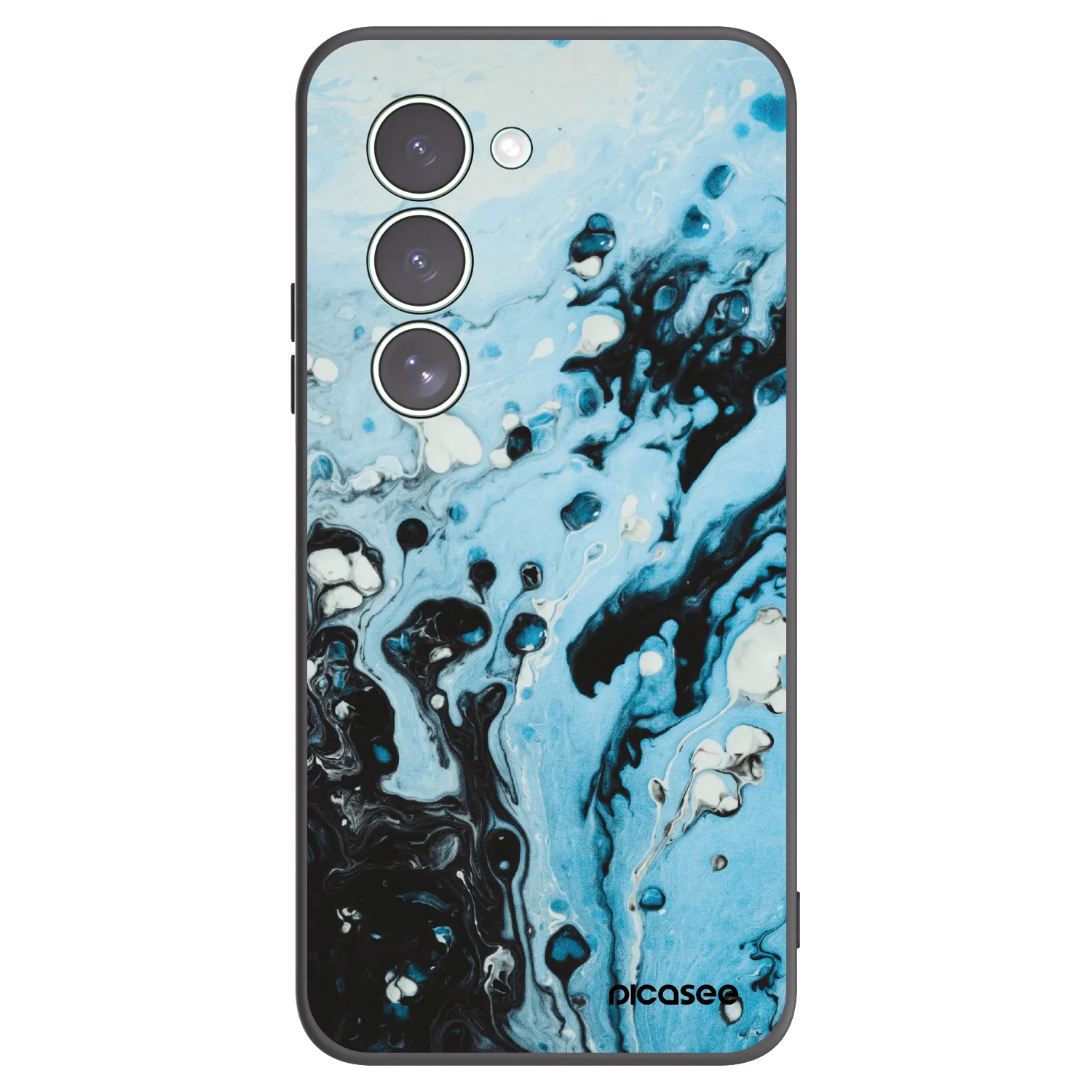 Silikónový čierny obal pre Xiaomi Redmi 15 5G - Organic blue