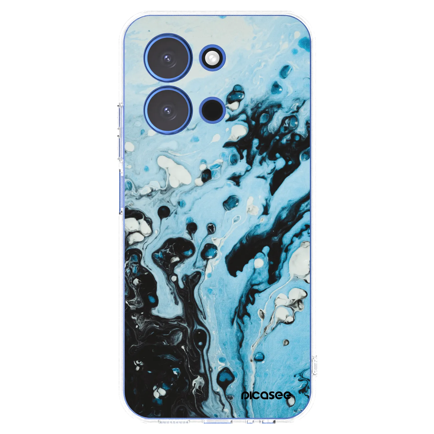 Picasee silikónový prehľadný obal pre Xiaomi Redmi 15C 4G - Organic blue