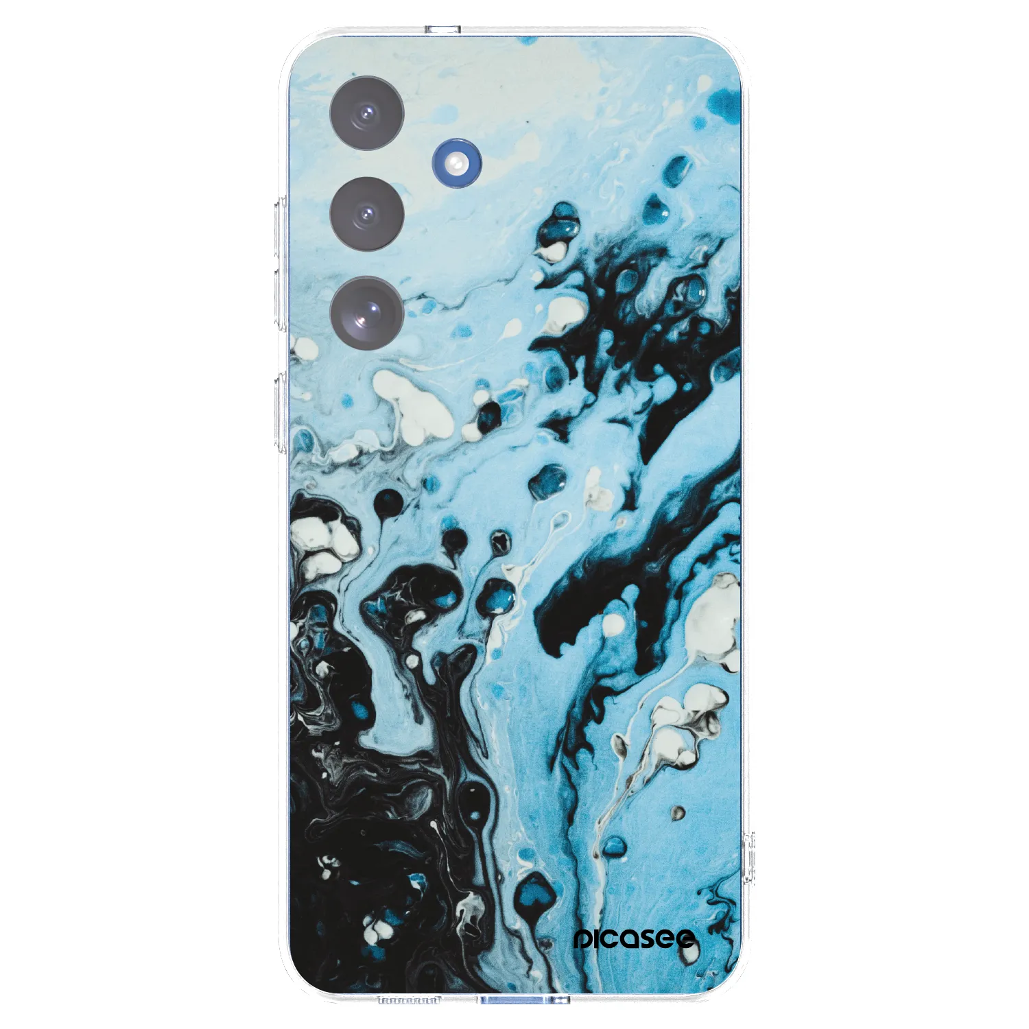 Picasee silikónový prehľadný obal pre Samsung Galaxy S25 FE 5G - Organic blue