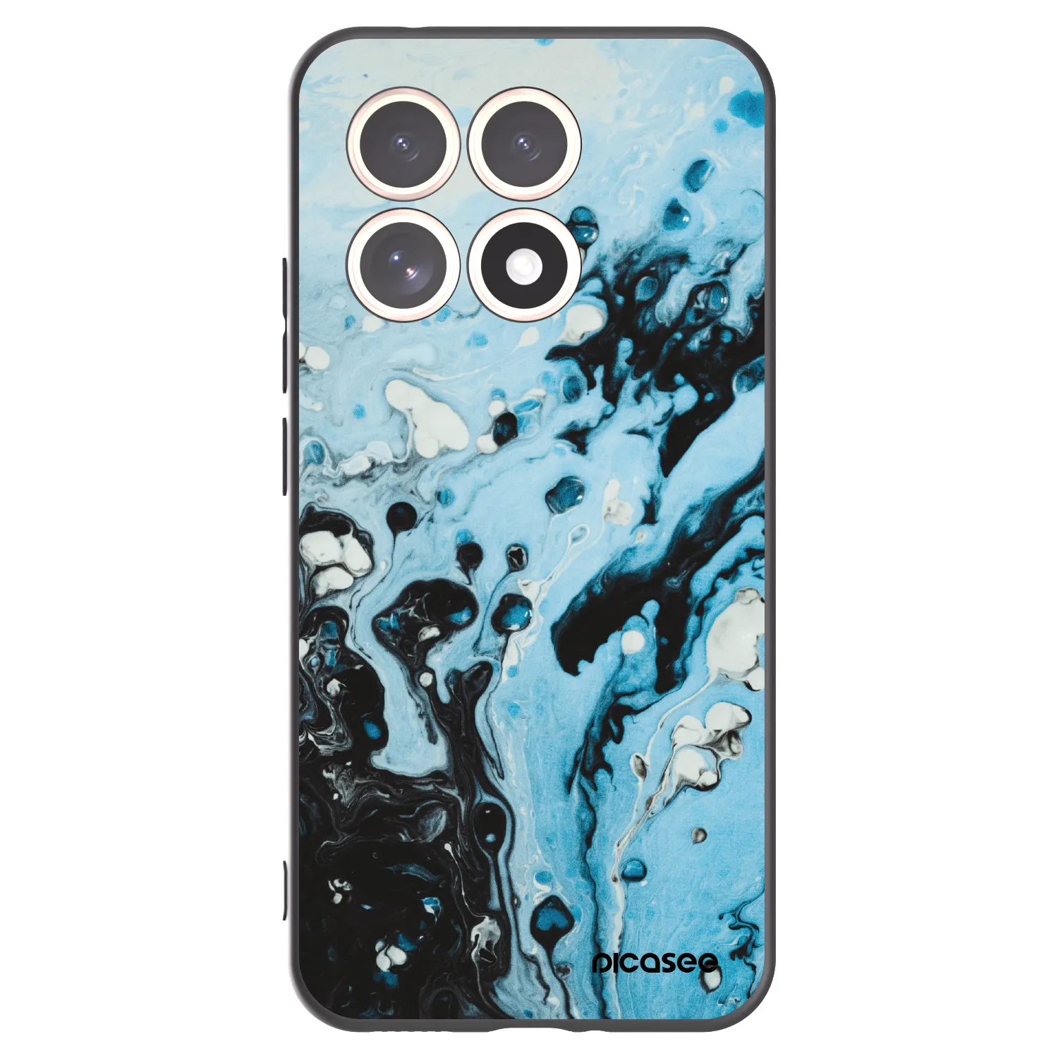 Picasee silikónový čierny obal pre Xiaomi 15T - Organic blue