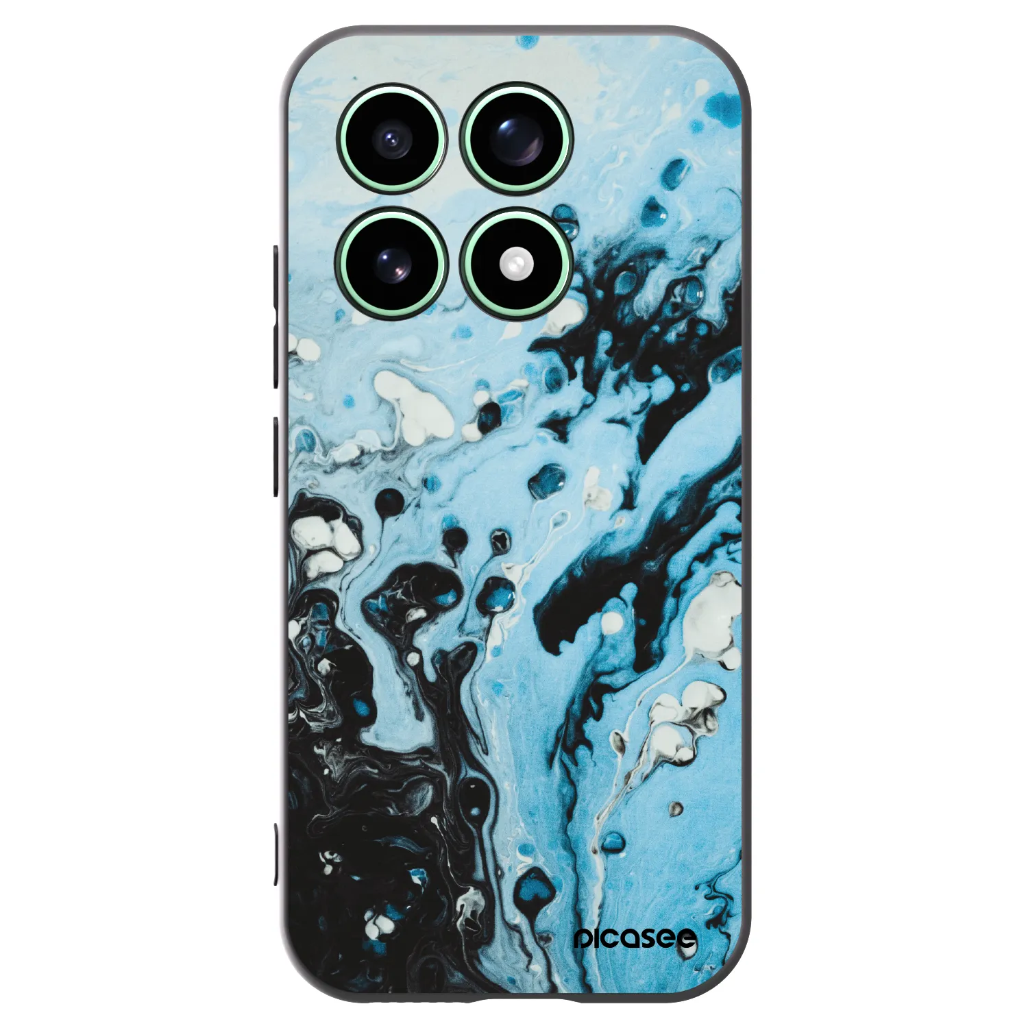 Picasee silikónový čierny obal pre Xiaomi 17 - Organic blue
