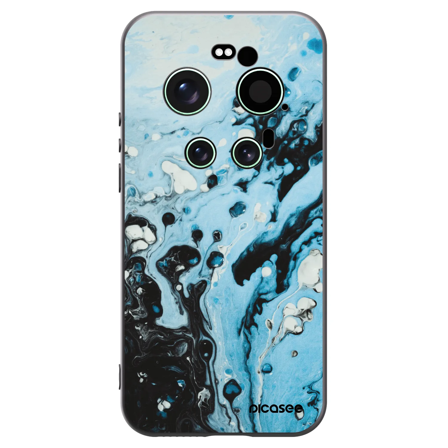 Picasee silikónový čierny obal pre Xiaomi 17 Ultra - Organic blue