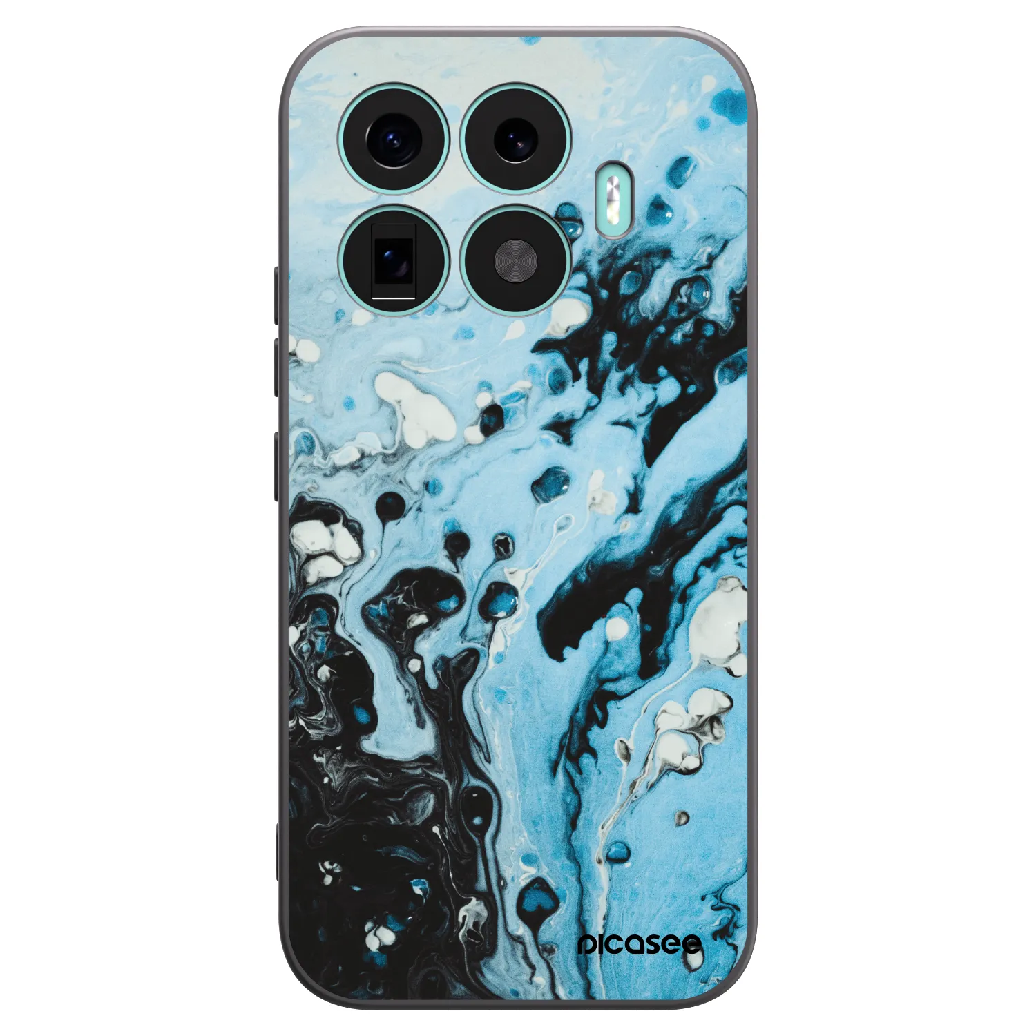 Picasee silikónový čierny obal pre Xiaomi 17T - Organic blue