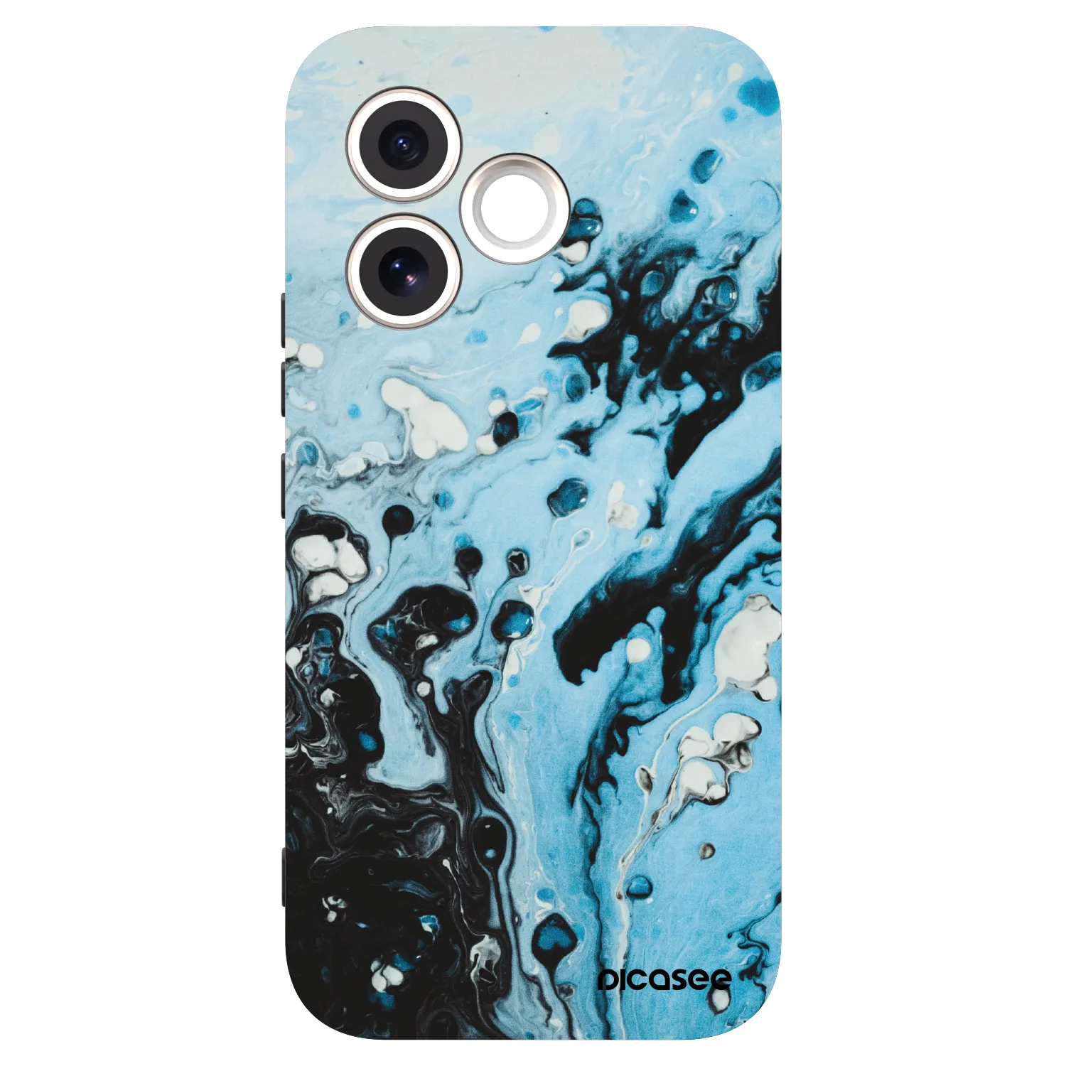 Picasee silikónový čierny obal pre Honor 600 Lite - Organic blue