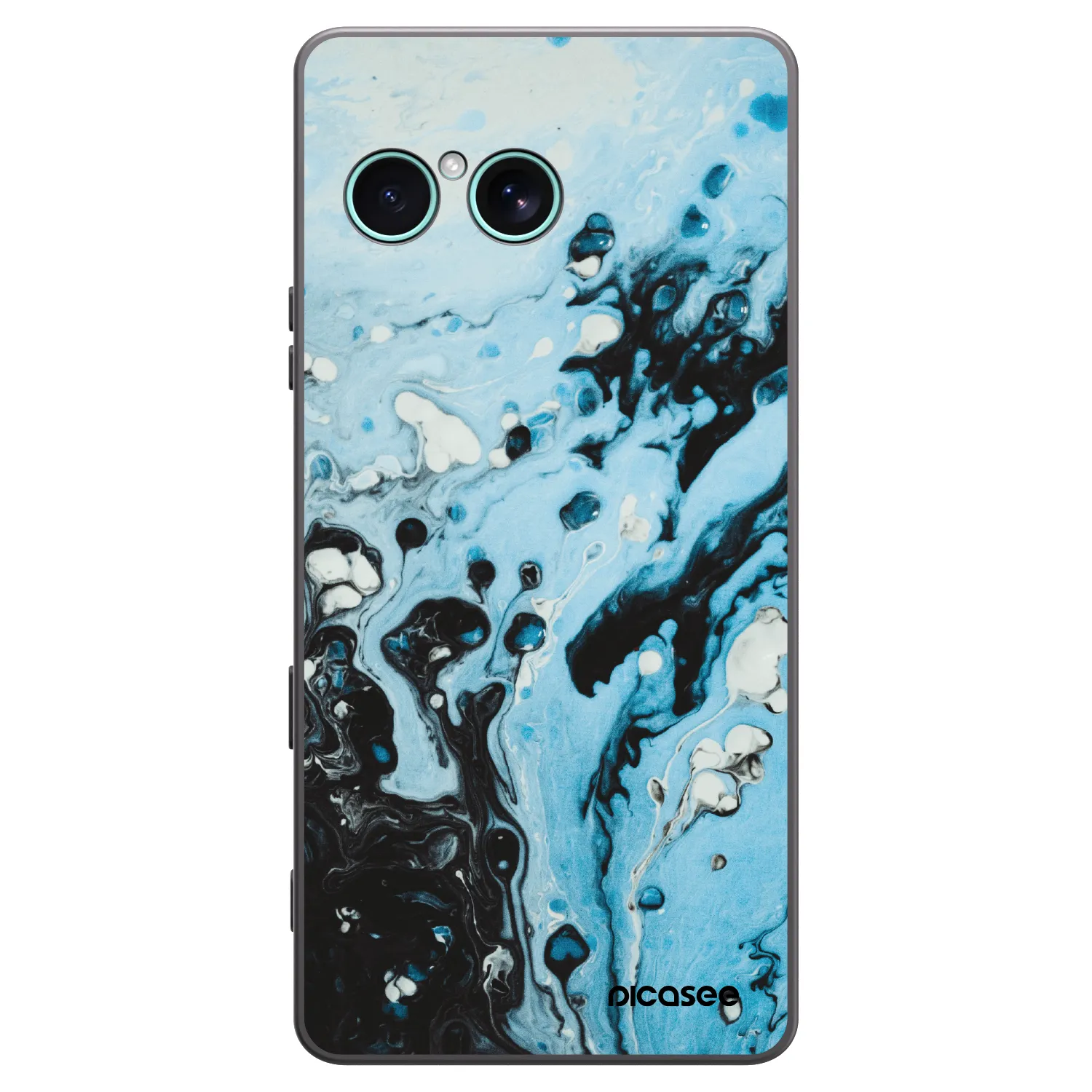 Picasee silikónový čierny obal pre Sony Xperia 10 VII - Organic blue