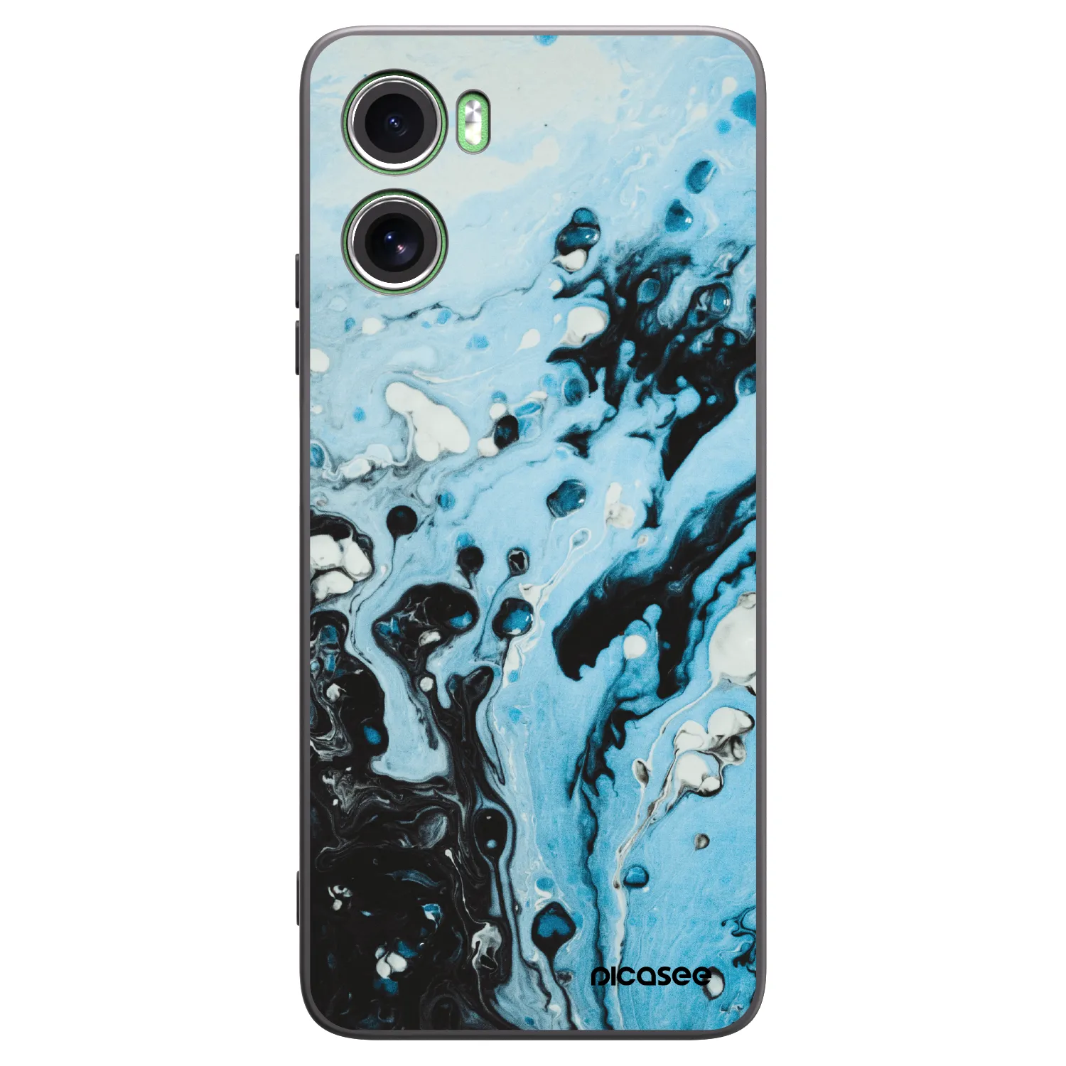 Picasee silikónový čierny obal pre Motorola Moto G06 - Organic blue