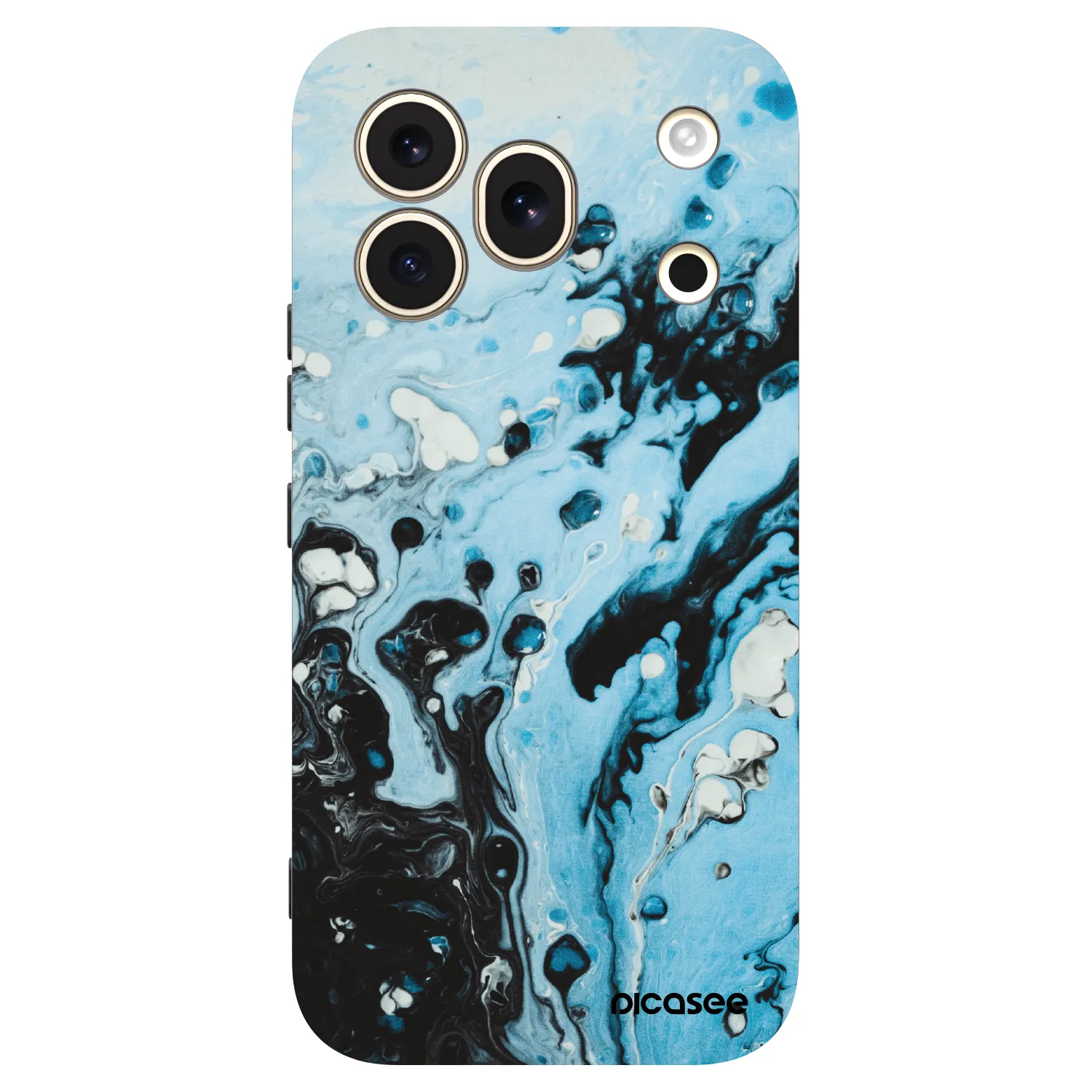 Picasee silikónový čierny obal pre Honor 600 Pro - Organic blue