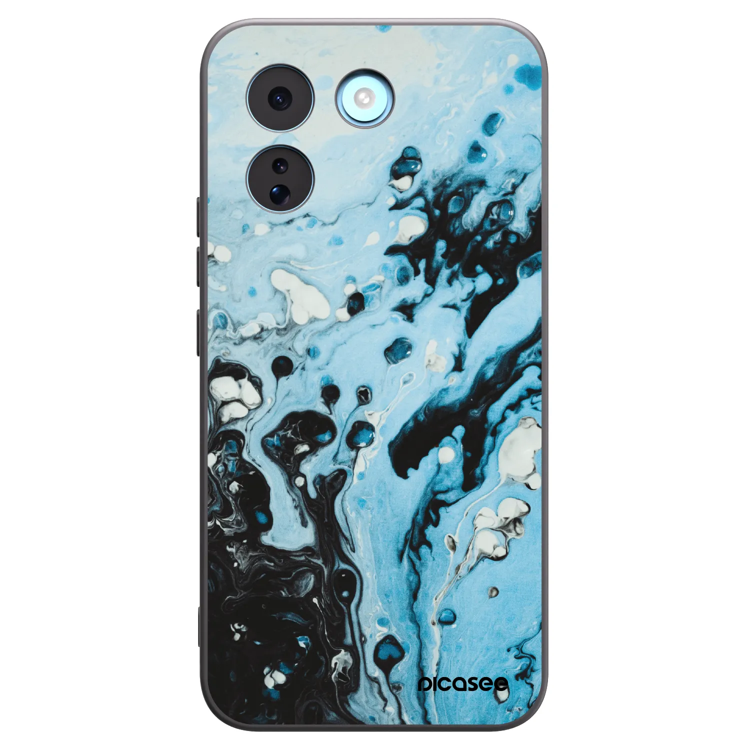 Picasee silikónový čierny obal pre Xiaomi Redmi Note 17 Pro MAX 5G - Organic blue
