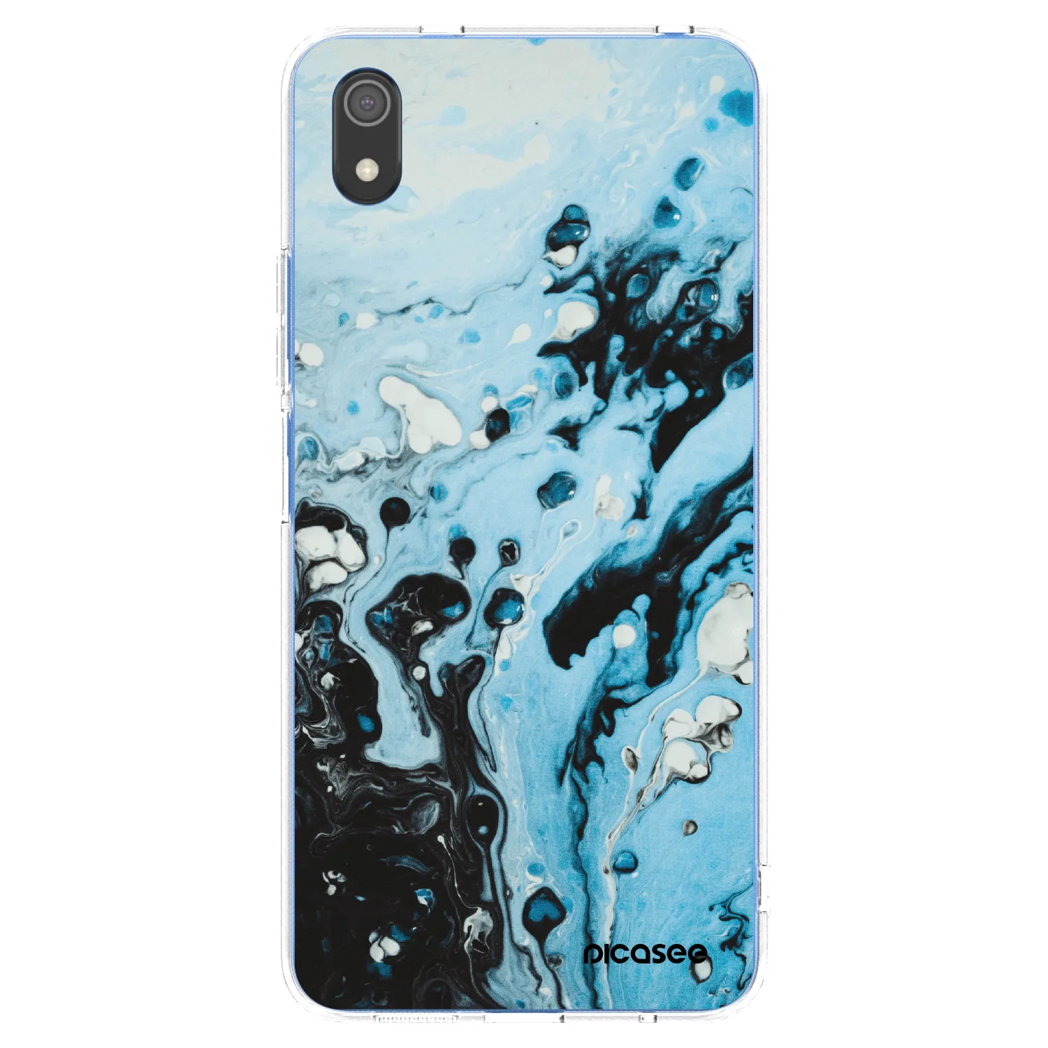 Picasee silikónový prehľadný obal pre Xiaomi Redmi 7A - Organic blue