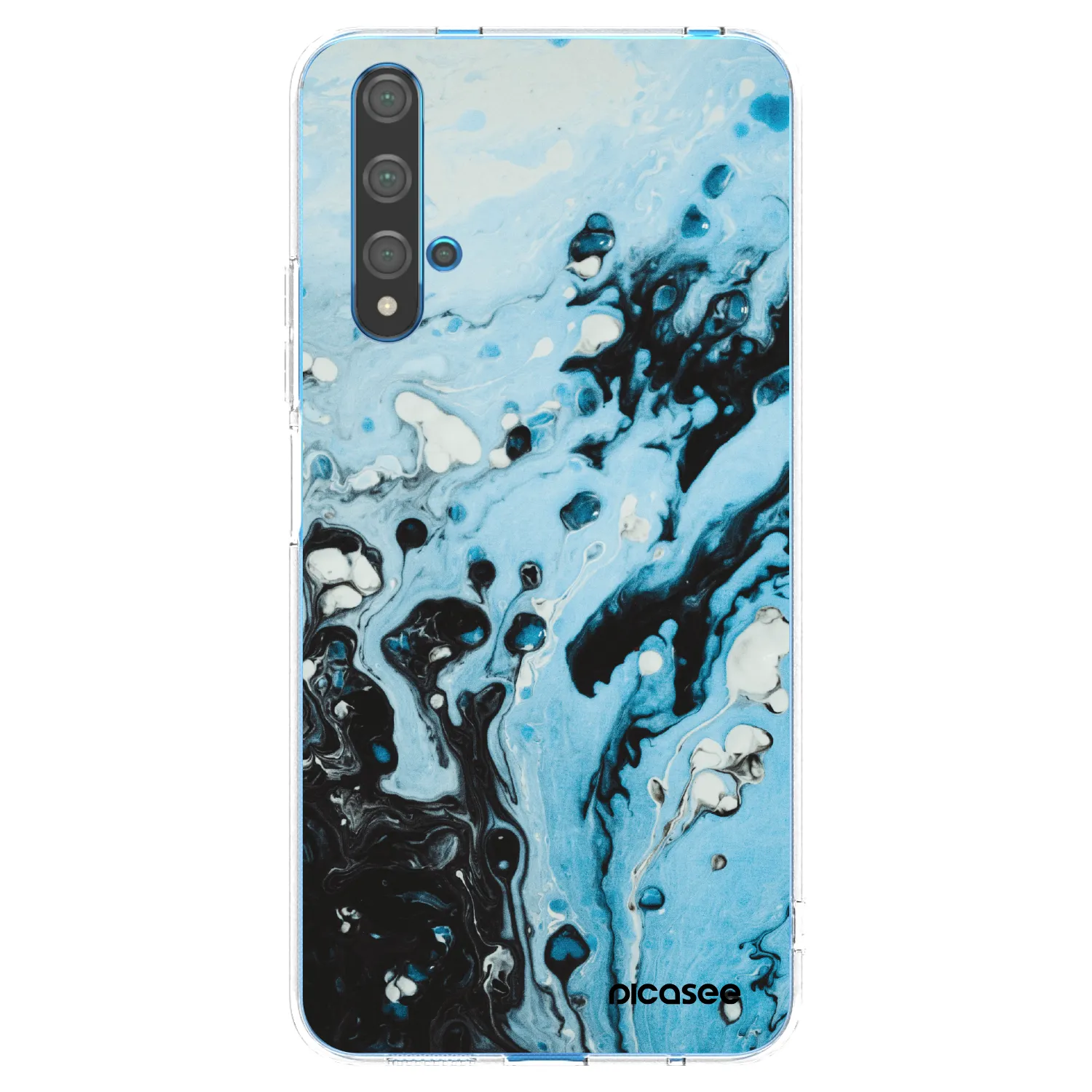 Picasee silikónový prehľadný obal pre Huawei Nova 5T - Organic blue