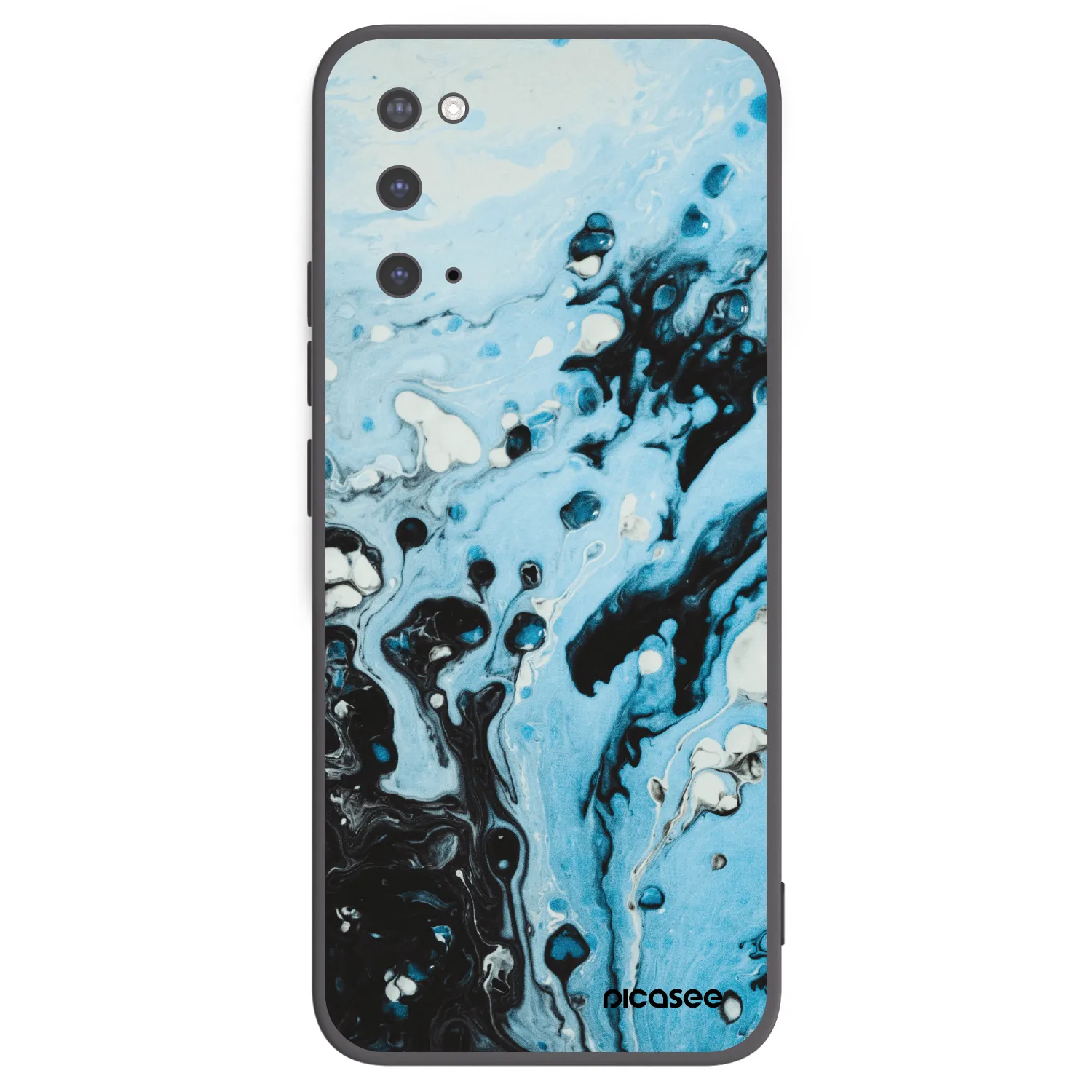 Picasee silikónový čierny obal pre Samsung Galaxy S20 G980F - Organic blue