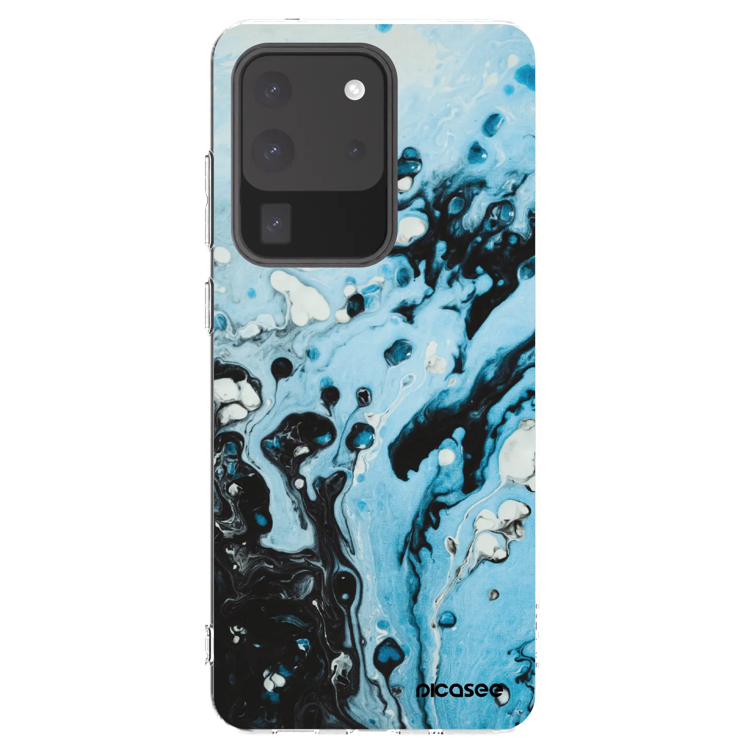 Picasee silikónový prehľadný obal pre Samsung Galaxy S20 Ultra 5G G988F - Organic blue