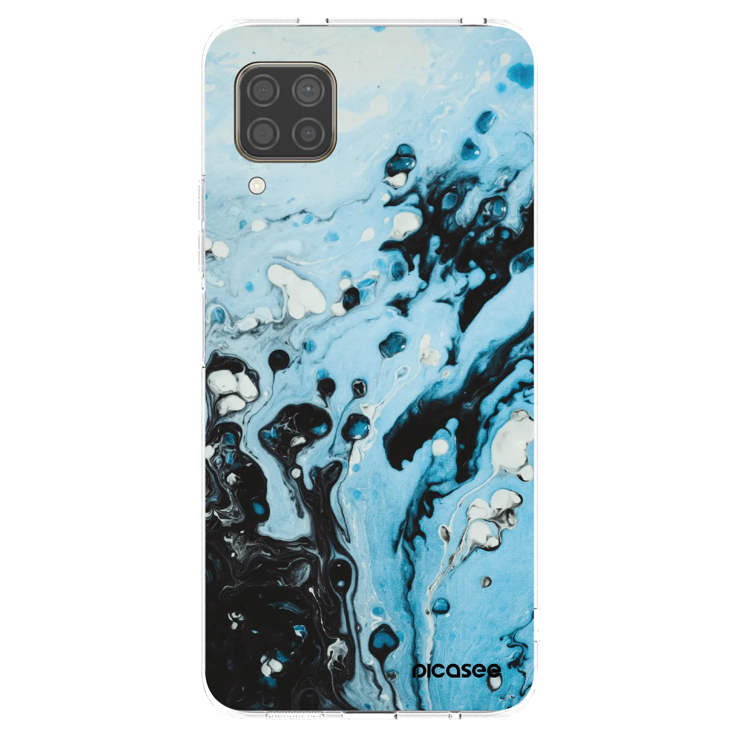 Picasee silikónový prehľadný obal pre Huawei P40 Lite - Organic blue