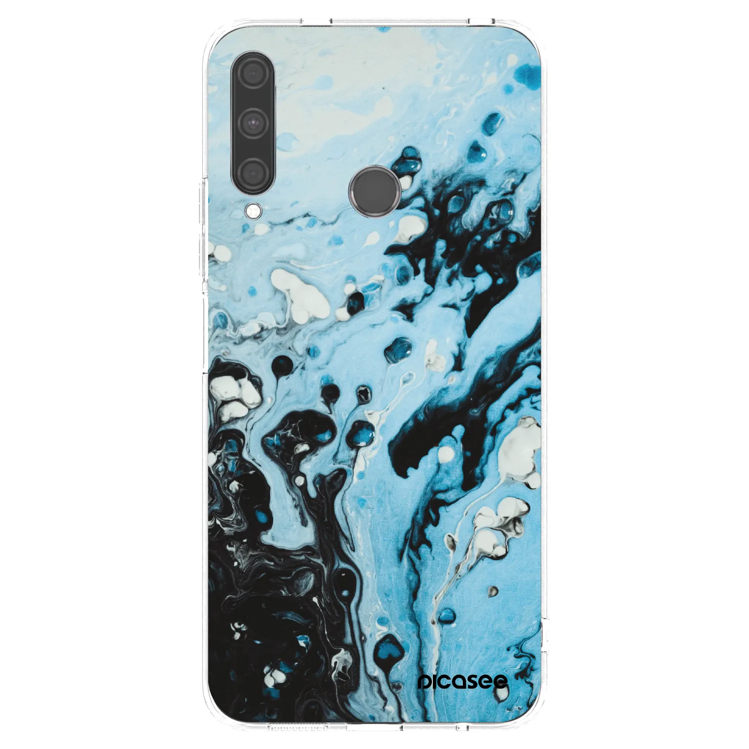 Picasee silikónový prehľadný obal pre Huawei P40 Lite E - Organic blue