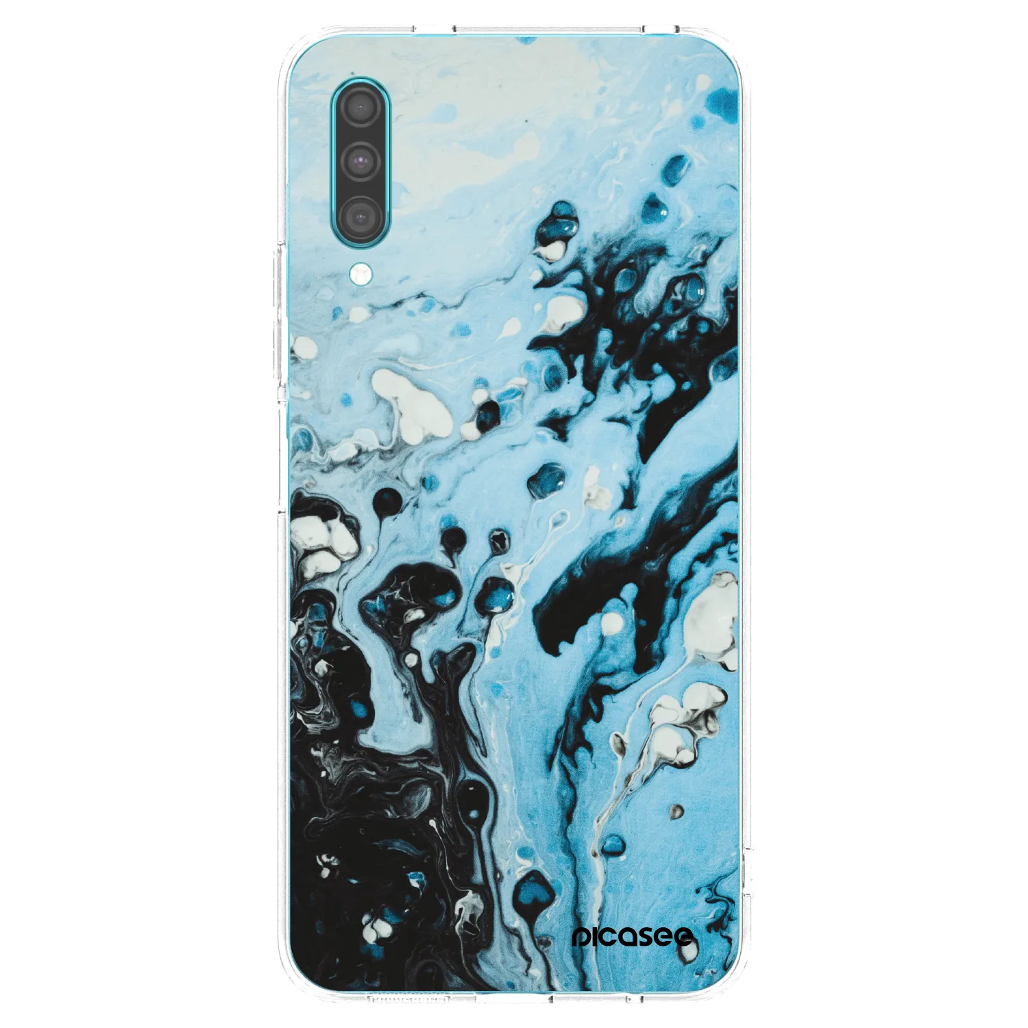 Picasee silikónový prehľadný obal pre Samsung Galaxy A30s A307F - Organic blue