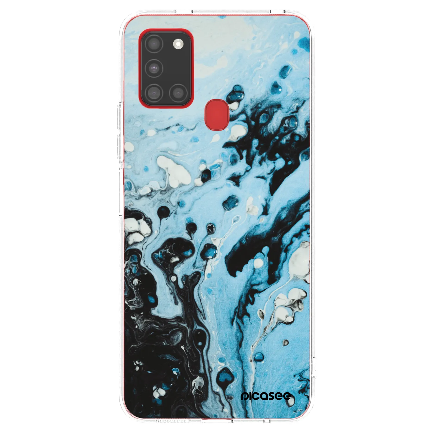 Picasee silikónový prehľadný obal pre Samsung Galaxy A21s - Organic blue