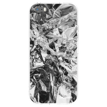 Picasee silikónový prehľadný obal pre Apple iPhone 5/5S/SE - Chrome