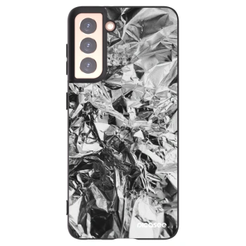 Picasee silikónový čierny obal pre Samsung Galaxy S21 5G G991B - Chrome