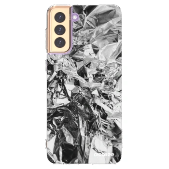 Picasee silikónový prehľadný obal pre Samsung Galaxy S21+ 5G G996F - Chrome