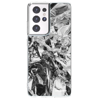 Picasee silikónový prehľadný obal pre Samsung Galaxy S21 Ultra 5G G998B - Chrome