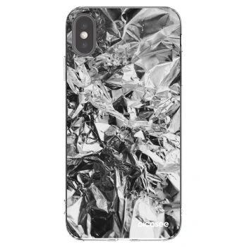 Picasee silikónový prehľadný obal pre Apple iPhone XS Max - Chrome
