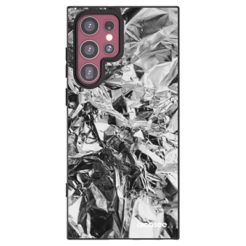 Picasee silikónový čierny obal pre Samsung Galaxy S22 Ultra 5G - Chrome