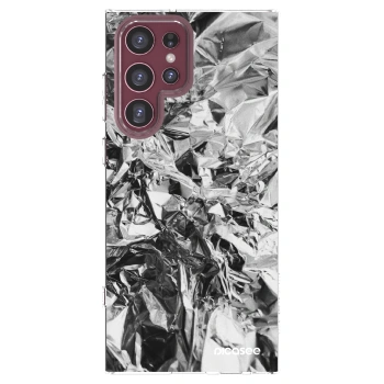 Picasee silikónový prehľadný obal pre Samsung Galaxy S22 Ultra 5G - Chrome
