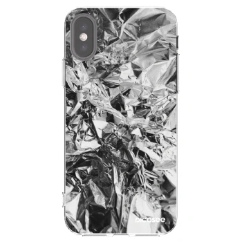 Picasee silikónový prehľadný obal pre Apple iPhone X/XS - Chrome