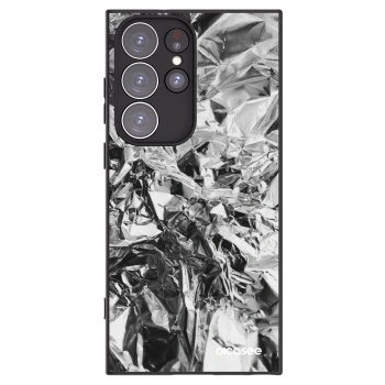Picasee silikónový čierny obal pre Samsung Galaxy S23 Ultra 5G - Chrome