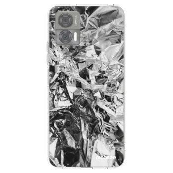 Picasee silikónový prehľadný obal pre Motorola Edge 30 Neo - Chrome