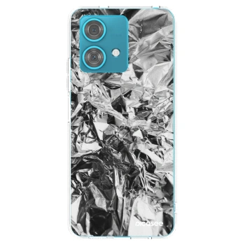 Picasee silikónový prehľadný obal pre Motorola Edge 40 Neo - Chrome