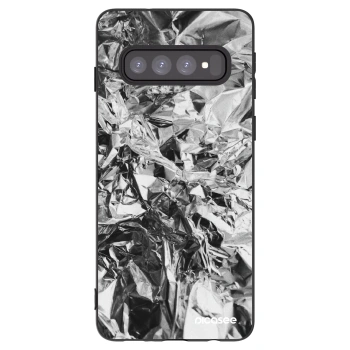Picasee silikónový čierny obal pre Samsung Galaxy S10 G973 - Chrome