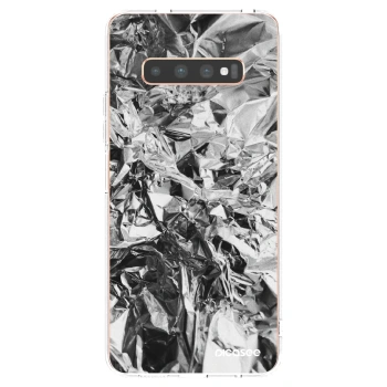 Picasee silikónový prehľadný obal pre Samsung Galaxy S10 Plus G975 - Chrome