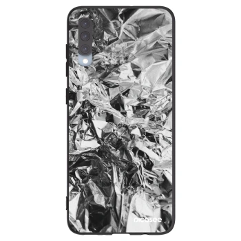 Picasee silikónový čierny obal pre Samsung Galaxy A70 A705F - Chrome