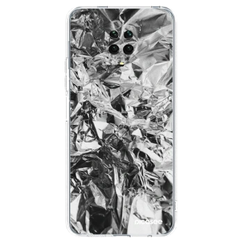 Picasee silikónový prehľadný obal pre Xiaomi Redmi Note 9S - Chrome