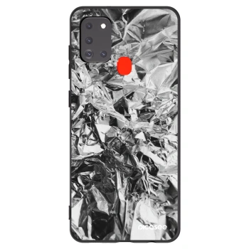 Picasee silikónový čierny obal pre Samsung Galaxy A21s - Chrome