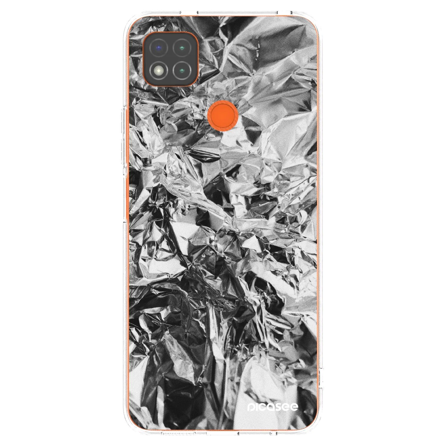 Picasee silikónový prehľadný obal pre Xiaomi Redmi 9C - Chrome