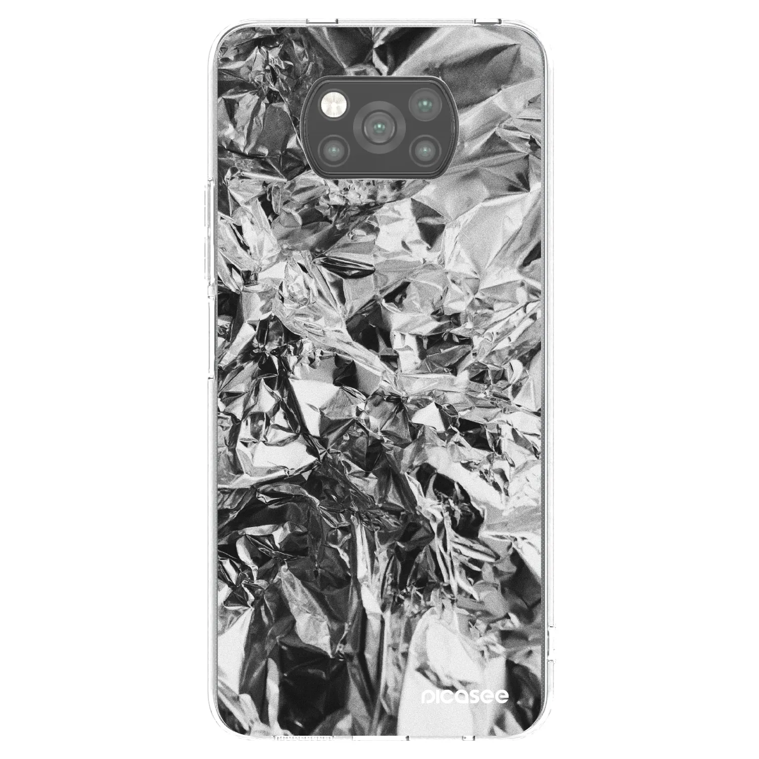 Picasee silikónový čierny obal pre Xiaomi Poco X3 - Chrome