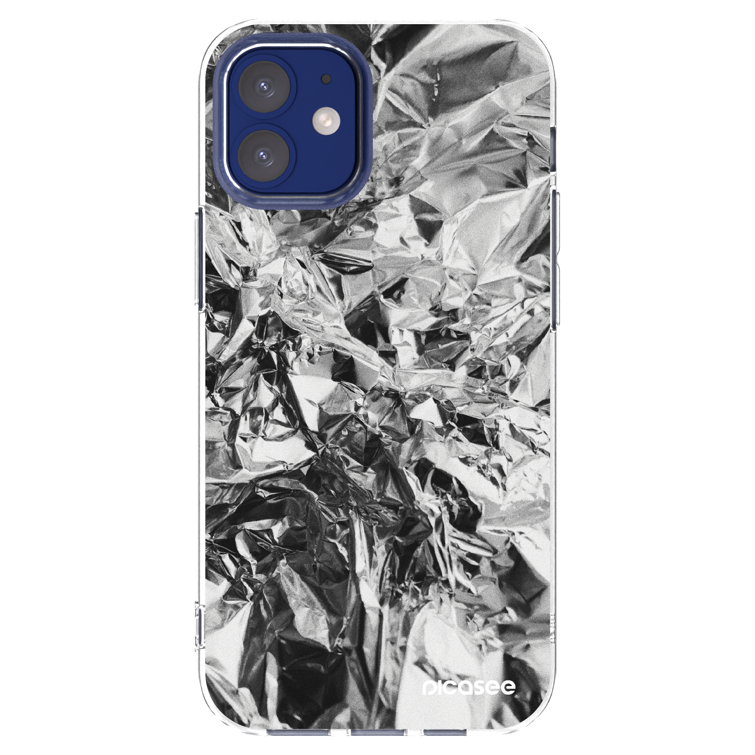 Picasee silikónový prehľadný obal pre Apple iPhone 12 mini - Chrome