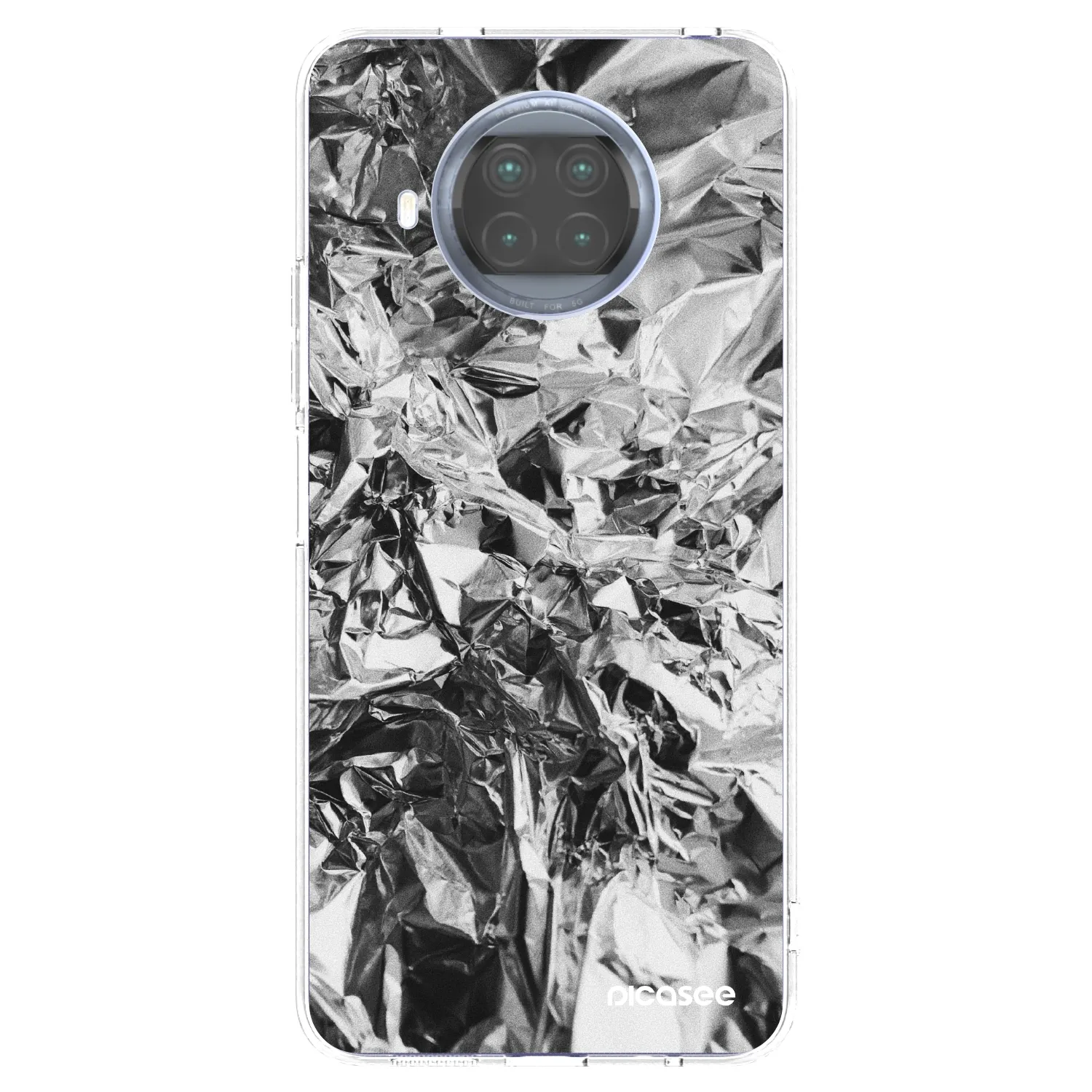 Silikónový prehľadný obal pre Xiaomi Mi 10T Lite - Chrome