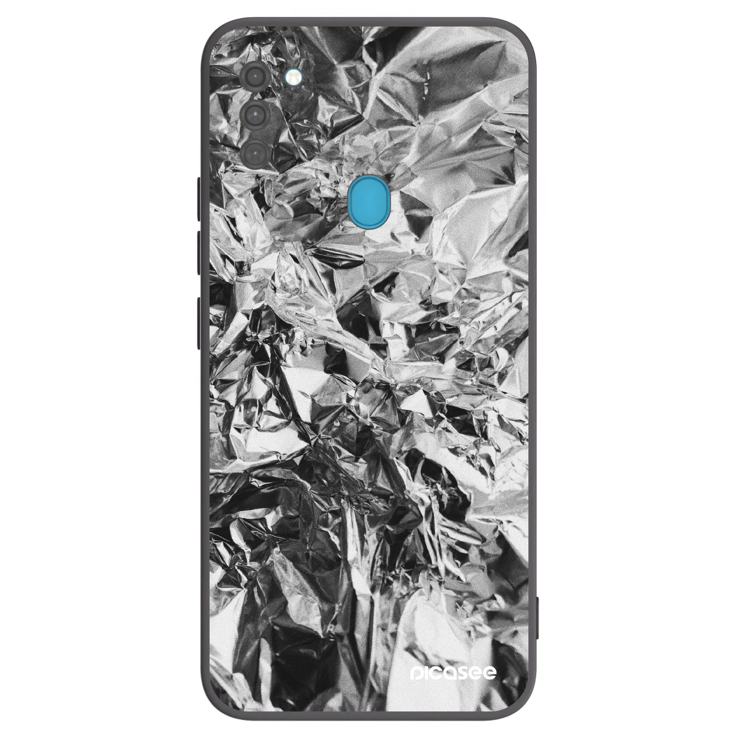 Picasee silikónový čierny obal pre Samsung Galaxy M11 - Chrome