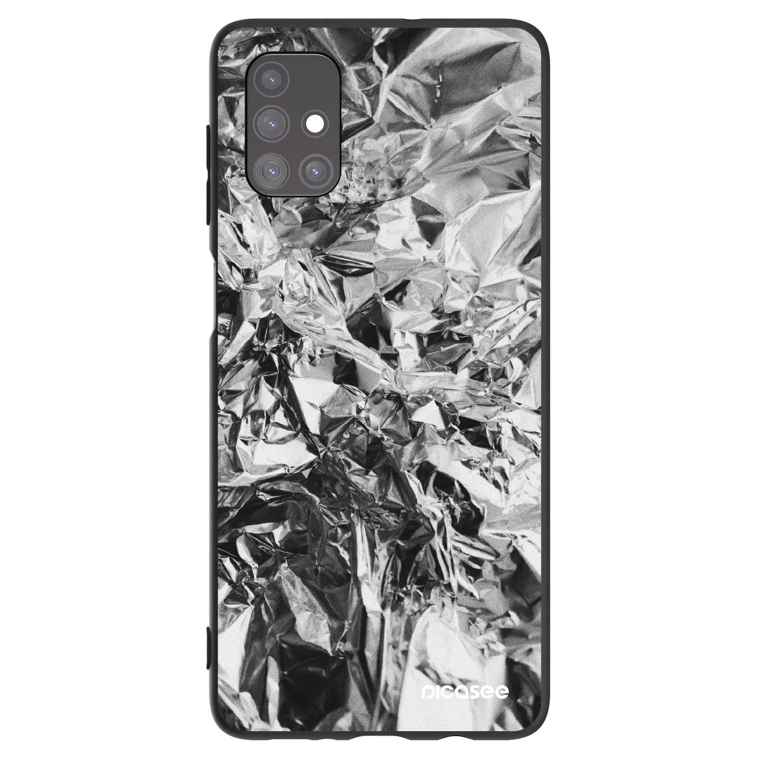 Picasee silikónový čierny obal pre Samsung Galaxy M51 M515F - Chrome