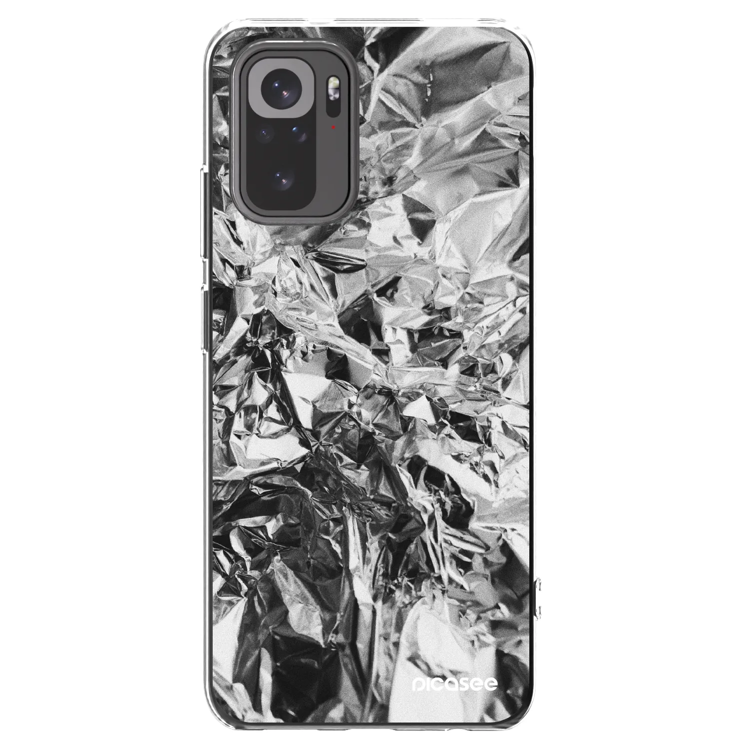 Picasee silikónový prehľadný obal pre Xiaomi Redmi Note 10 - Chrome