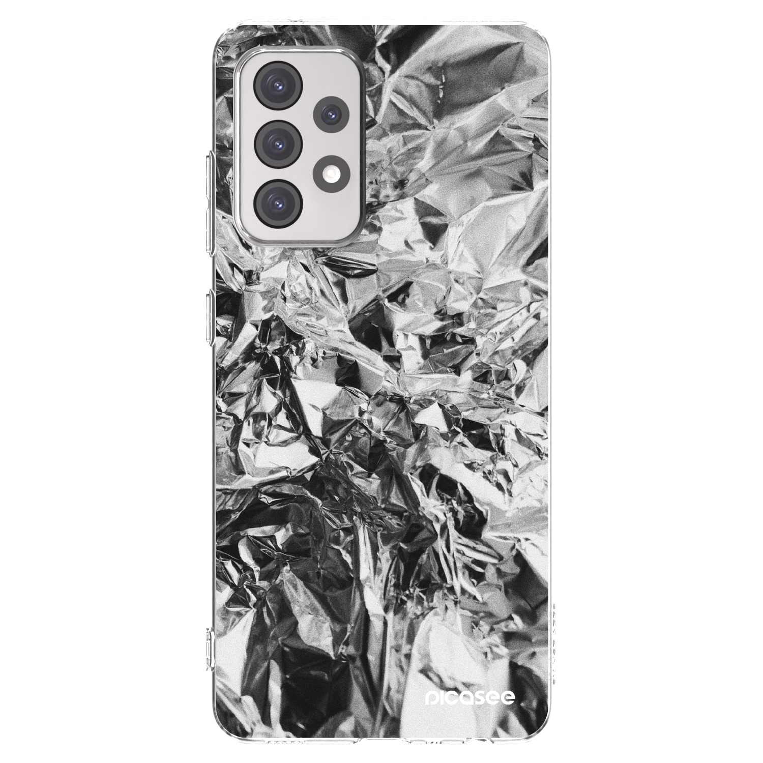 Picasee silikónový prehľadný obal pre Samsung Galaxy A52 5G A525F - Chrome