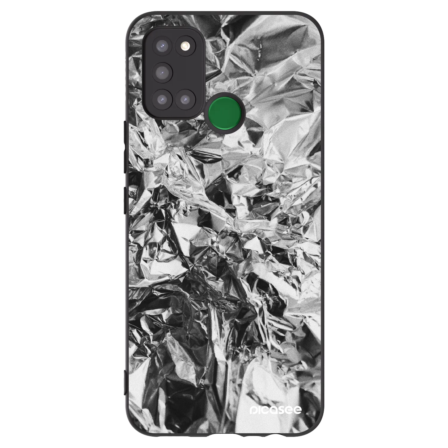 Picasee silikónový čierny obal pre Realme 7i - Chrome