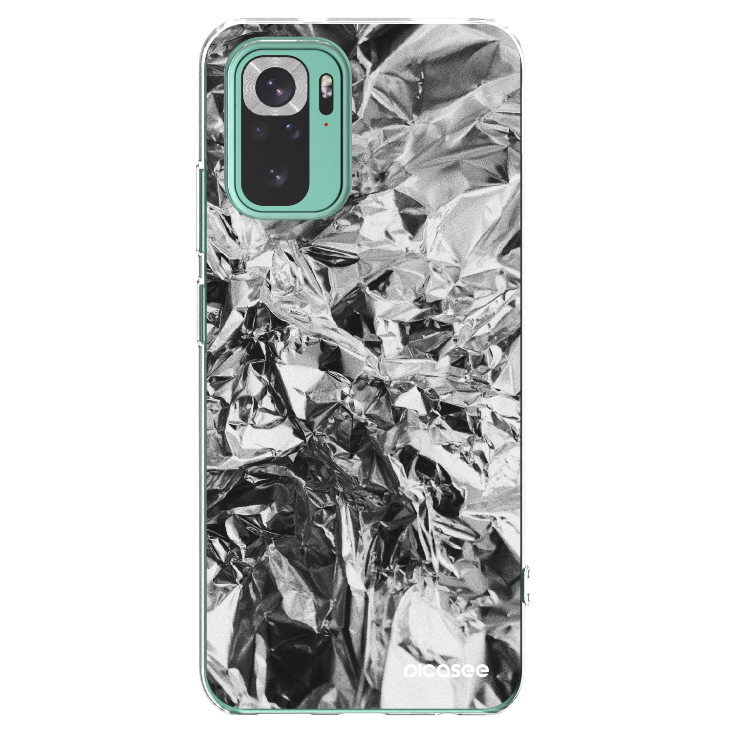 Picasee silikónový prehľadný obal pre Xiaomi Redmi Note 10 Pro - Chrome