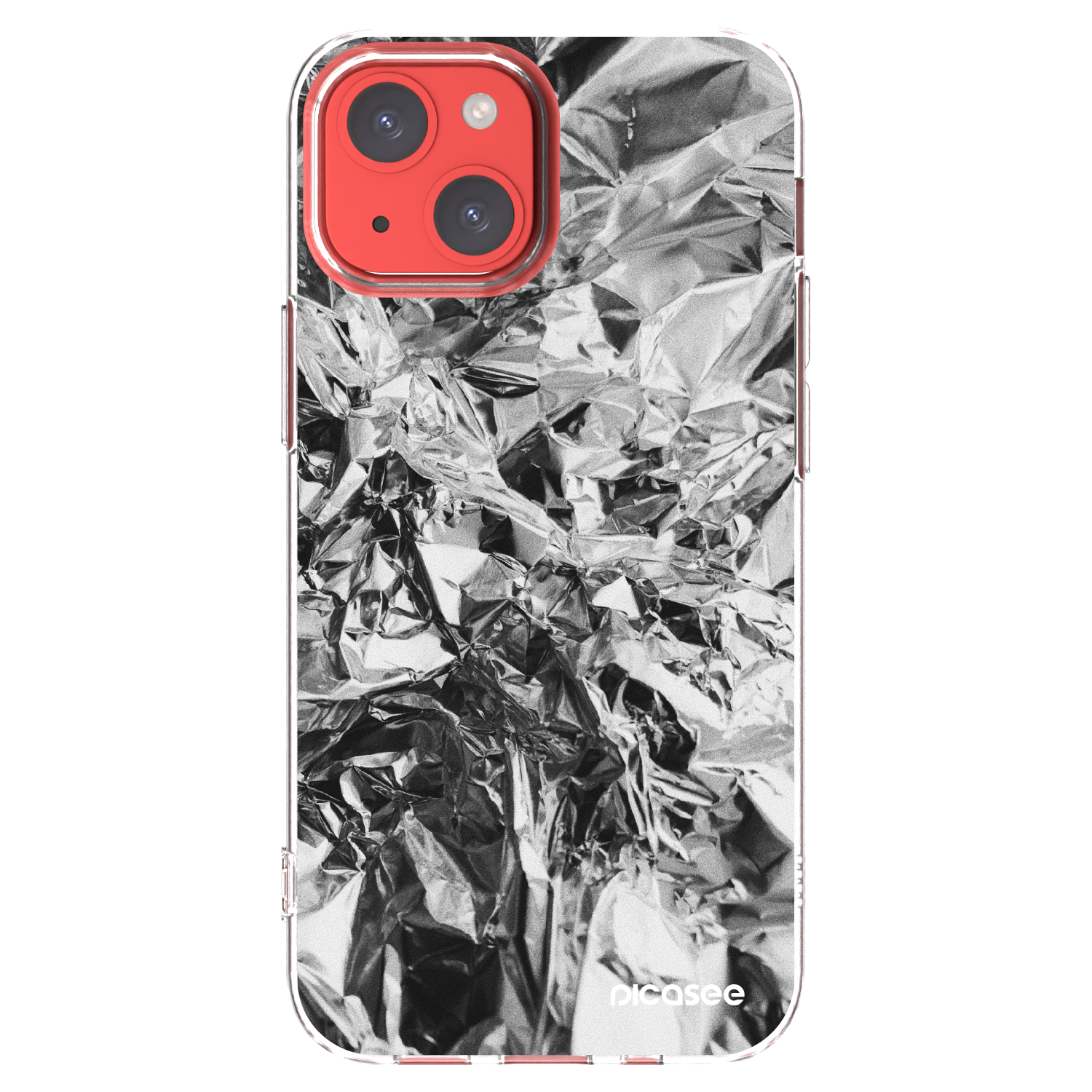 Picasee silikónový prehľadný obal pre Apple iPhone 13 mini - Chrome