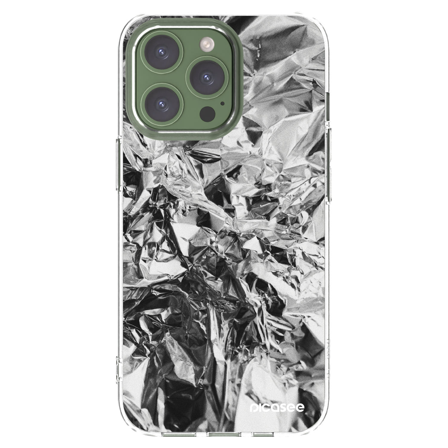 Picasee silikónový prehľadný obal pre Apple iPhone 13 Pro - Chrome